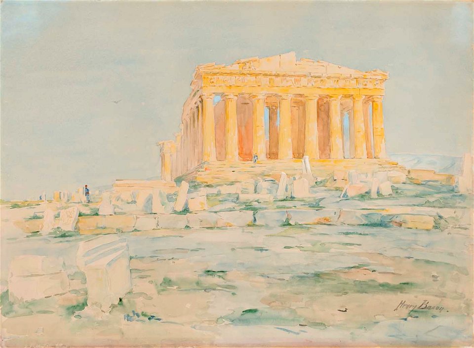 Henry Bacon - The Parthenon, West Facade - 1927.5.3 - Smithsonian American Art Museum