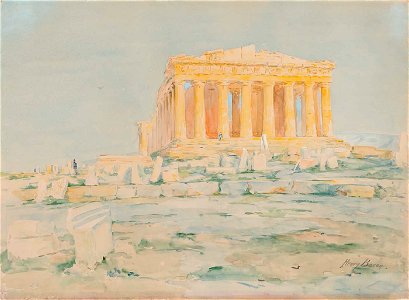 Henry Bacon - The Parthenon, West Facade - 1927.5.3 - Smithsonian American Art Museum