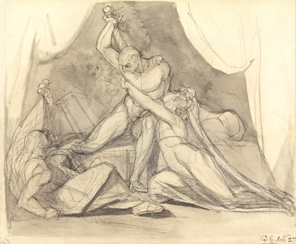 Henry Fuseli - Percival Frees Belisane from the Spell of Urma - Google Art Project