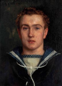 Henry Scott Tuke - Portrait of Frederick Brewer (1910)