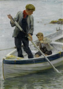 Henry Scott Tuke - Keeping her off