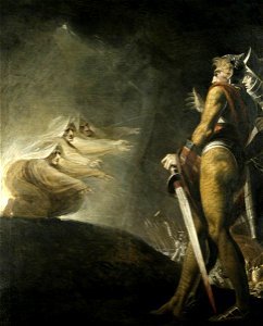 Henry Fuseli (1741-1825) - Macbeth, Banquo and the Witches (from William Shakespeare's 'Macbeth', Act I, Scene iii) - 486261 - National Trust. Free illustration for personal and commercial use.