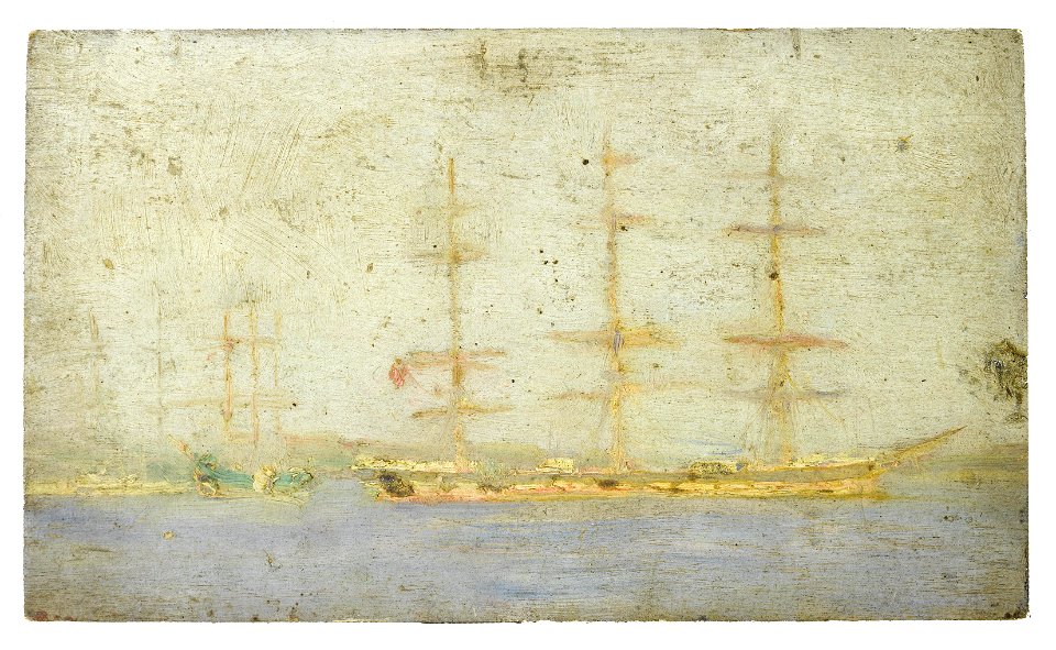 Henry Scott Tuke - Windjammer in Falmouth Roads