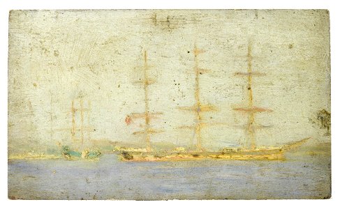 Henry Scott Tuke - Windjammer in Falmouth Roads