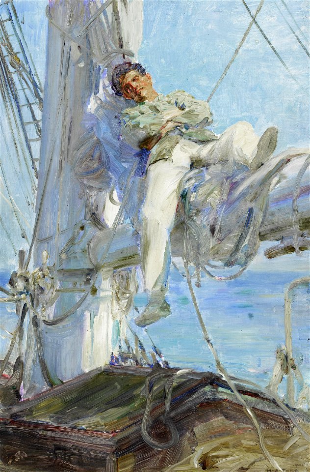 Henry Scott Tuke - Sleeping Sailor