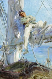 Henry Scott Tuke - Sleeping Sailor