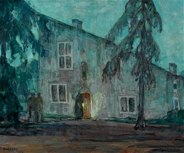Henry Ossawa Tanner - House of Joan of Arc (Domrémy), 1918. Oil on wood pane