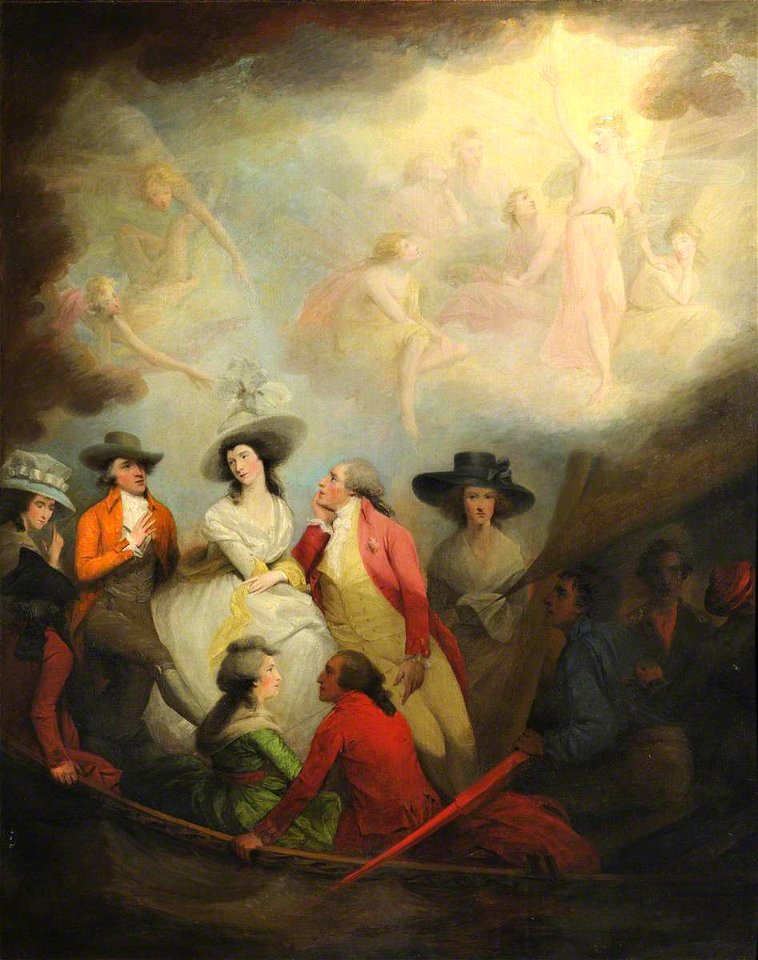 Henry Tresham (1751-1814) (attributed to) - Allegorical Scene of the Reconciliation of the Prince of Wales (1762–1830), Later George IV, with Mr - 207793 - National Trust