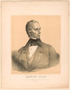 Henry Clay, head-and-shoulders portrait, facing right) - from an original drawing by D. Dickinson ; D. Dickinson, lith LCCN91482361