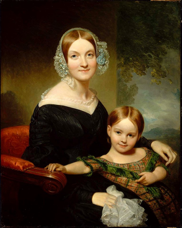 Henry Inman - Georgianna Buckham and Her Mother (Anna Traphagen Buckham) - 19.1370 - Museum of Fine Arts