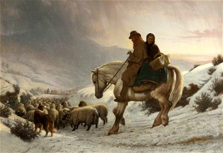 Henry Hetherington Emmerson (1831-1895) - A Winter Landscape - 1230253 - National Trust