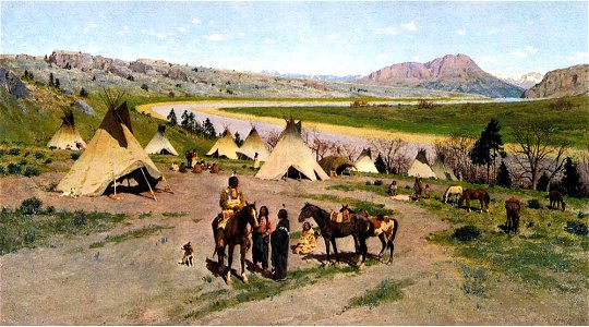 Henry F. Farny - In the Foothills of the Rockies