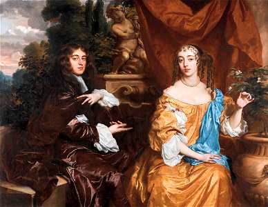 Henry Hyde, Viscount Cornbury, later 2nd Earl of Clarendon (1688–1709) and his wife, Theodosia Capel, Viscountess Cornbury, by Peter Lely