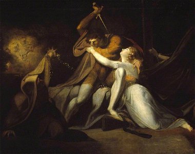 Henry Fuseli (1741-1825) - Percival Delivering Belisane from the Enchantment of Urma - N05304 - National Gallery