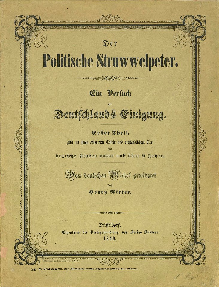 Henry Ritter - Titelblatt des Politischen Struwwelpeter