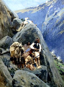 Henry Farney Apache Indians In The Mountains