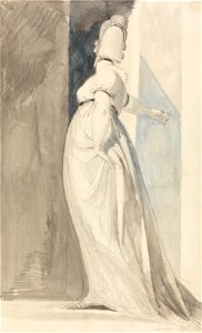 Henry Fuseli - Back View of a Standing Female, Called Mrs. Fuseli - Google Art Project. Free illustration for personal and commercial use.