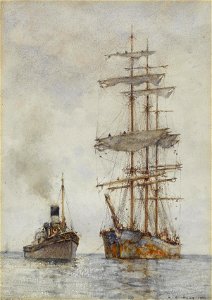 Henry Scott Tuke - Towing