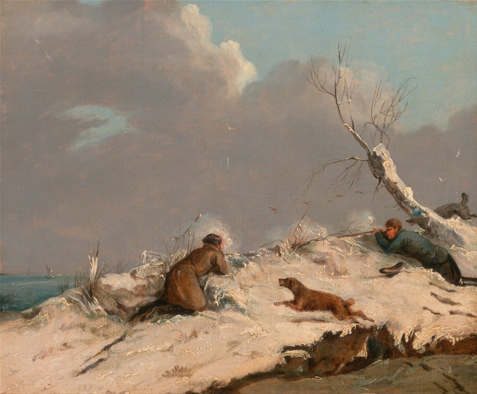 Henry Thomas Alken - Duck Shooting in Winter - Google Art Project