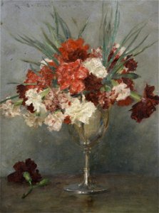 Henry Scott Tuke - Carnations - a study