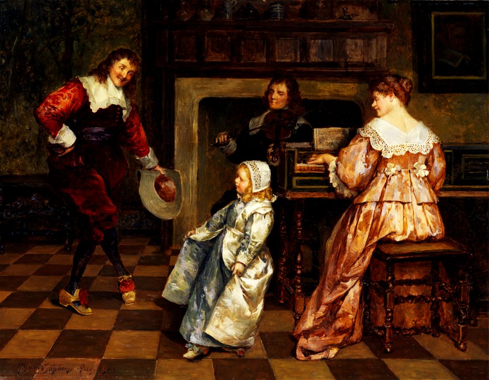 Henry Gillard Glindoni Höfische Hausmusik 1901