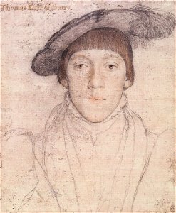 Henry Howard, Earl of Surrey, by Hans Holbein the Younger. Free illustration for personal and commercial use.