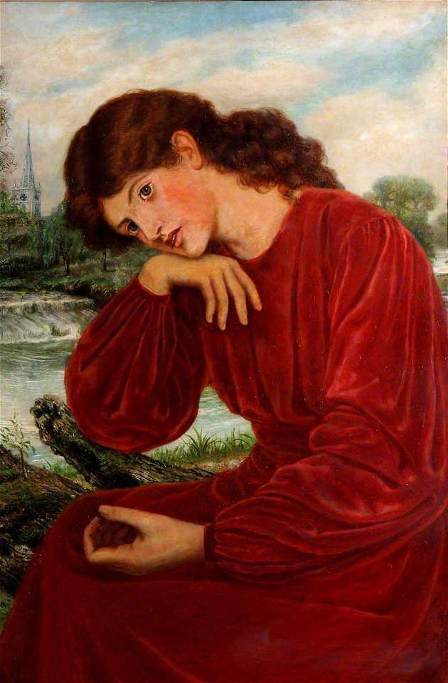 Henry Treffry Dunn (1838-1899) - The Theodore Watts-Dunton Folding Press Bed, Janey Morris (after Dante Gabriel Rossetti) - 1288301.4 - National Trust