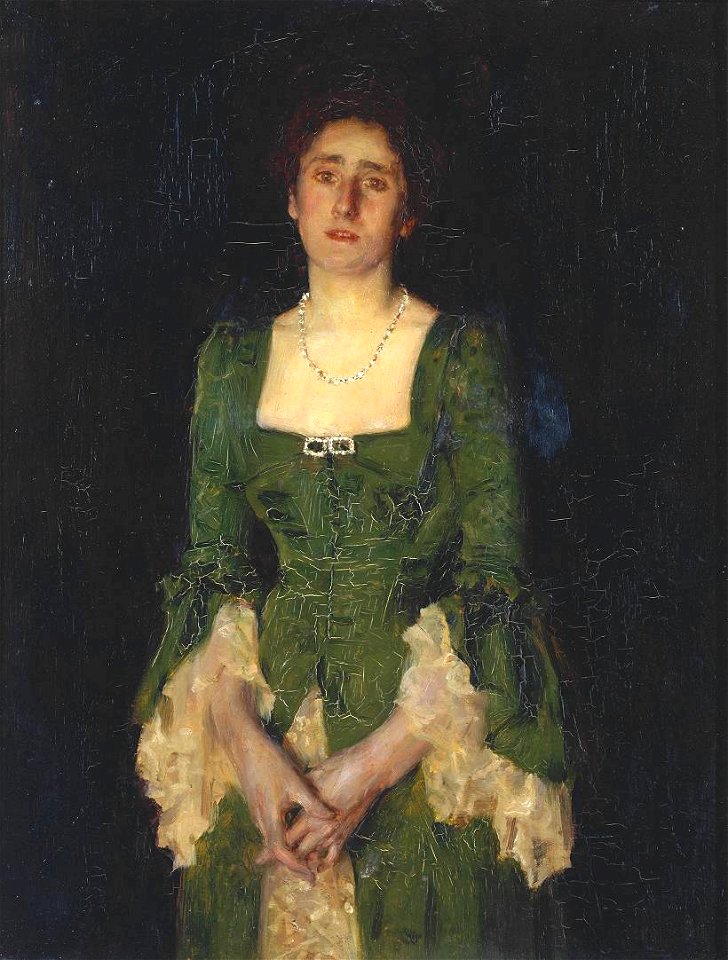 Henry Scott Tuke - Portrait of Mrs Florence Humphris