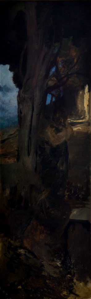 Henryk Siemiradzki - Study of a Tree from the Garden of Villa Aldobrandini in Frascati - MNK II-a-1173 - National Museum Kraków