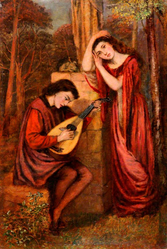 Henry Treffry Dunn (1838-1899) - The Theodore Watts-Dunton Cabinet, Genevieve (after Dante Gabriel Rossetti) - 1288304.9 - National Trust