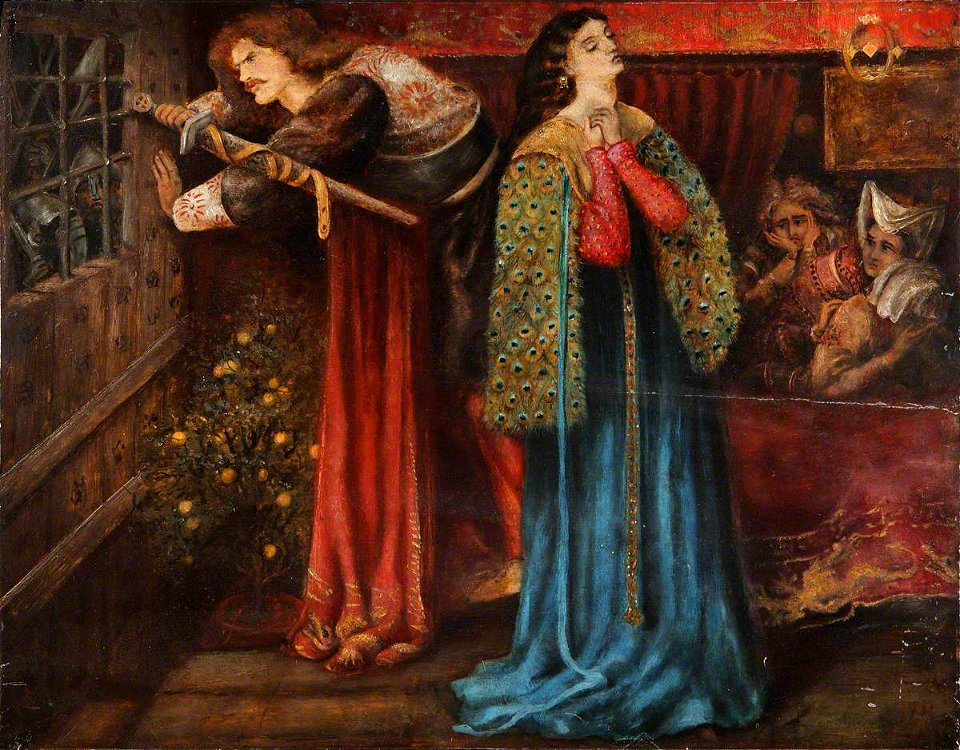 Henry Treffry Dunn (1838-1899) - Sir Launcelot in the Queen's Chamber (after Dante Gabriel Rossetti) - 1288987 - National Trust