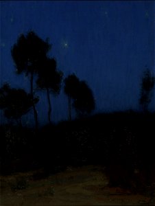 Henry Ossawa Tanner - Nocturnal Landscape. Free illustration for personal and commercial use.