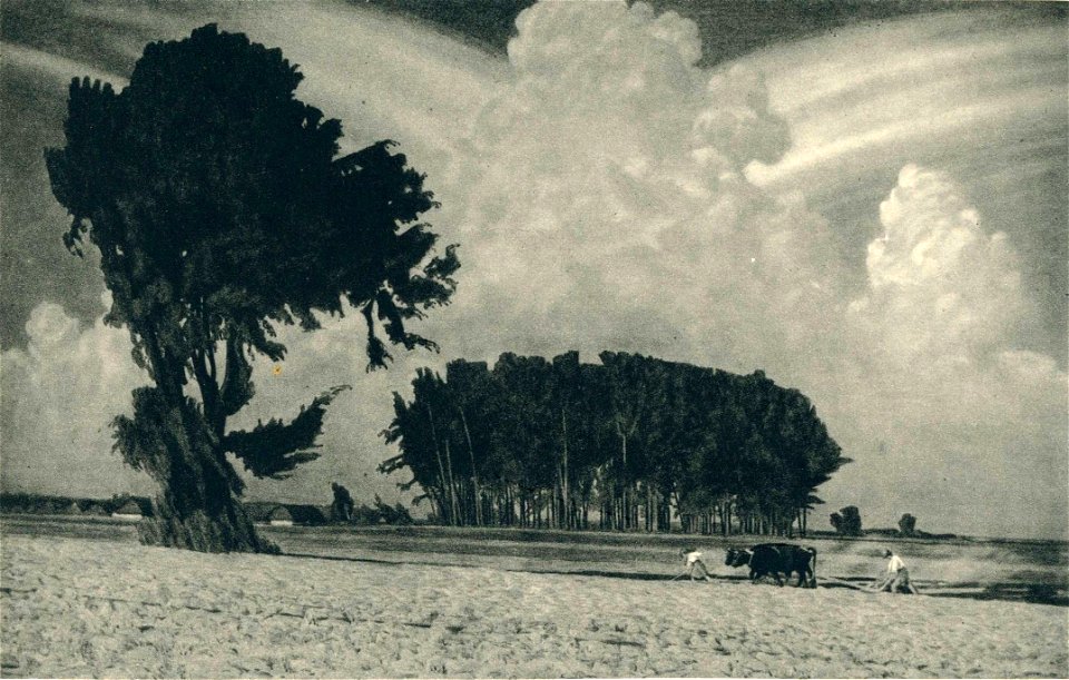 Henryk Grombecki, Polish painter (1883-1933), Sublime Landscape, painting of 1921