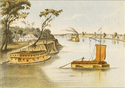Henry Lewis - Mouth of the Red River