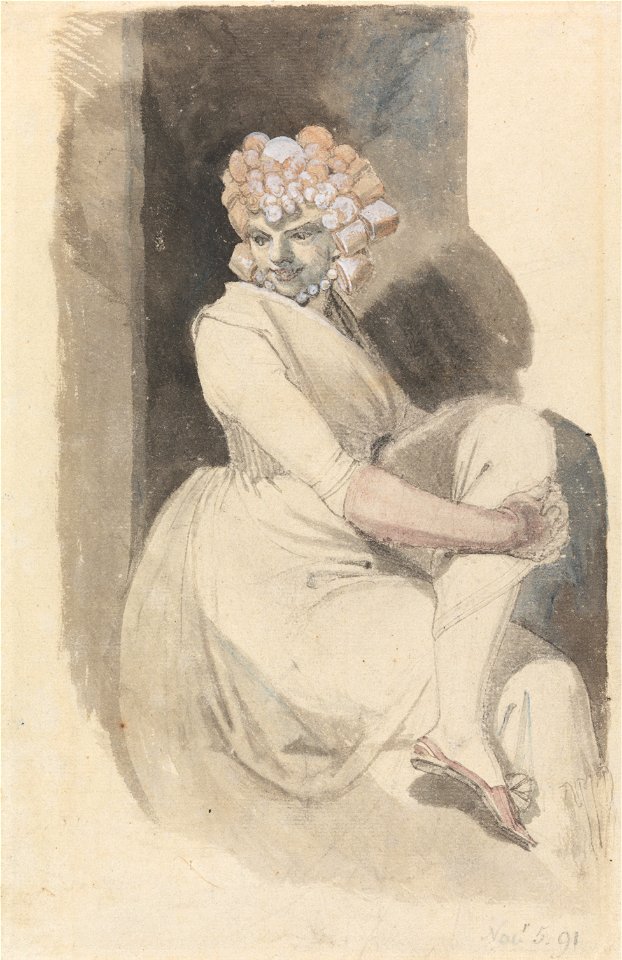 Henry Fuseli - Study of a Seated Woman - Google Art Project