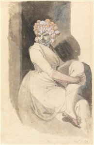 Henry Fuseli - Study of a Seated Woman - Google Art Project