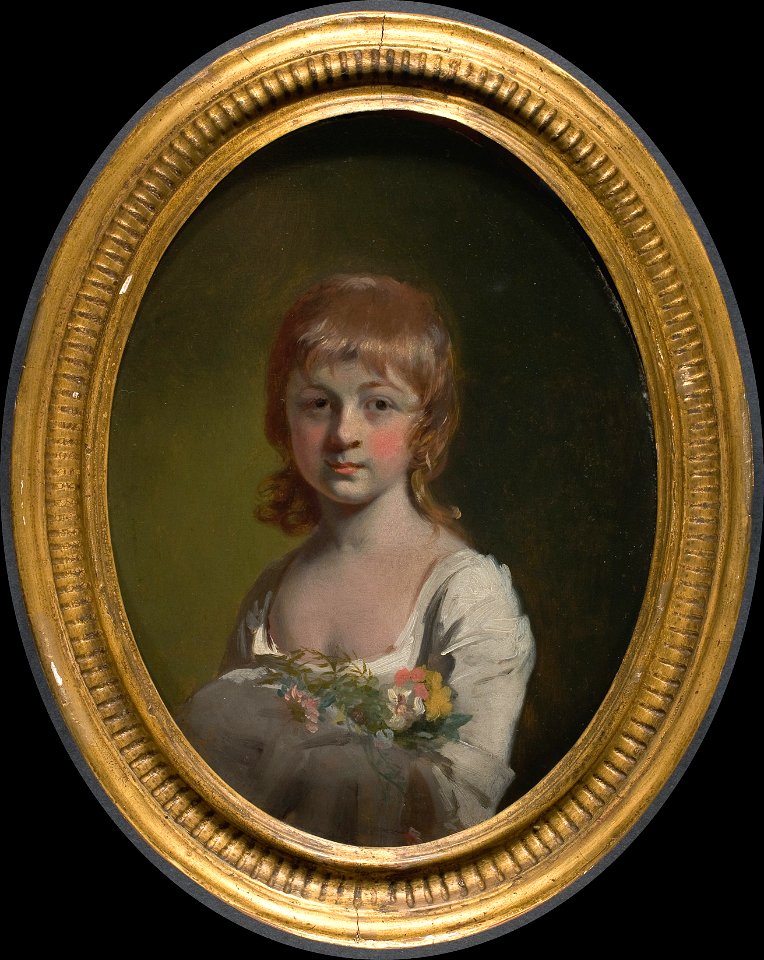 Henry Walton - Girl with a Bouquet of Flowers - Google Art Project