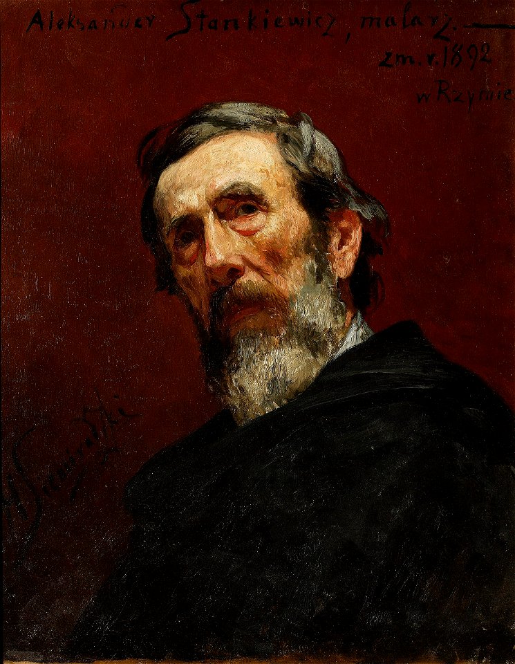 Henryk Siemiradzki - Portrait of Aleksander Stankiewicz, painter - MP 2661 - National Museum in Warsaw