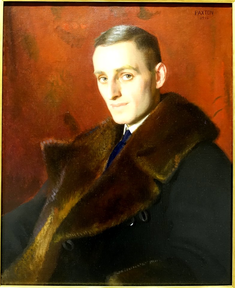 Henry Gustav Beyer, Jr., by William M. Paxton, 1912, oil on canvas - Portland Museum of Art - Portland, Maine - DSC04275