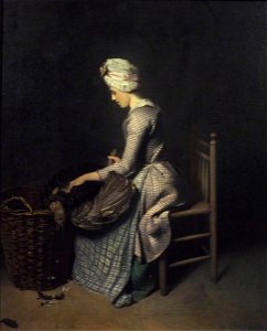 Henry Walton (1746-1813) - Plucking the Turkey - N02870 - National Gallery