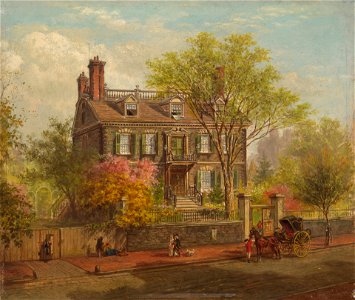 Edward Lamson Henry - The John Hancock House - 1948.99 - Yale University Art Gallery. Free illustration for personal and commercial use.