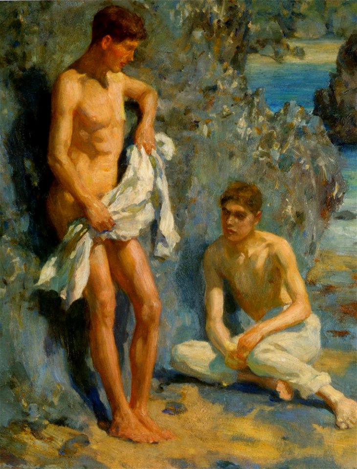 Henry Scott Tuke - After the bath