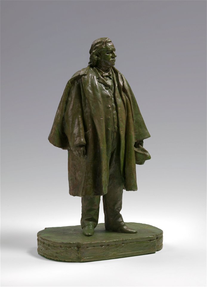 Henry Ward Beecher by John Quincy Adams Ward, c. 1888-1889, painted plaster, from the National Portrait Gallery - NPG-NPG 2009 44v3Beecher int