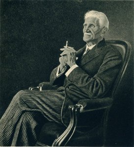 Henryk Grombecki (1883-1933), Ignacy Daszynski Portrait, watercolour painting of 1930, repr. XXVII