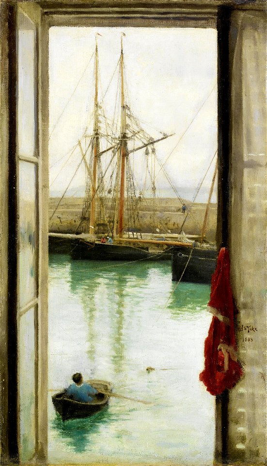 Henry Scott Tuke - Harbour Dielette, Normandy