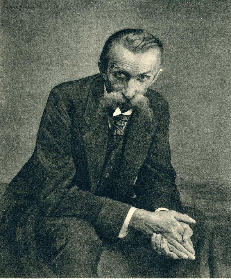 Henryk Grombecki, Polish painter (1883-1933). Portrait of artist's father. Painting of 1913