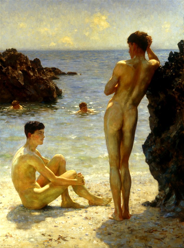 Henry Scott Tuke - Lovers of the Sun