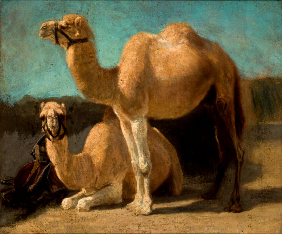 Henryk Rodakowski - Two Camels - MNK II-a-1246 - National Museum Kraków