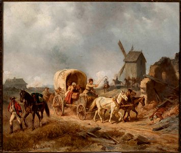 Henryk Pillati - Convoy of the wounded - MP 2523 MNW - National Museum in Warsaw