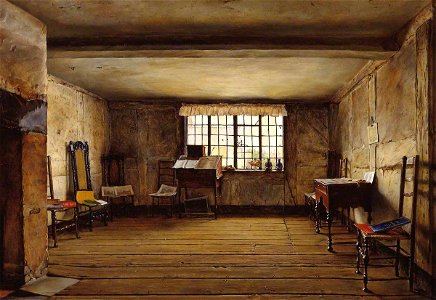 Henry Wallis (1830-1916) - The Room in Which Shakespeare Was Born - T00042 - Tate